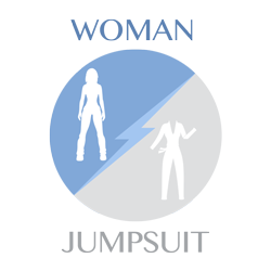 woman vs jumpsuit icon
