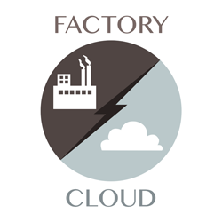 factory vs cloud icon