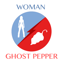 woman vs ghost pepper icon